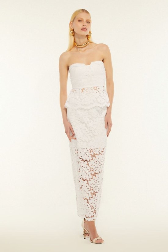 Conjunto Feminino Blusa Tomara Que Caia E Saia De Algodão De